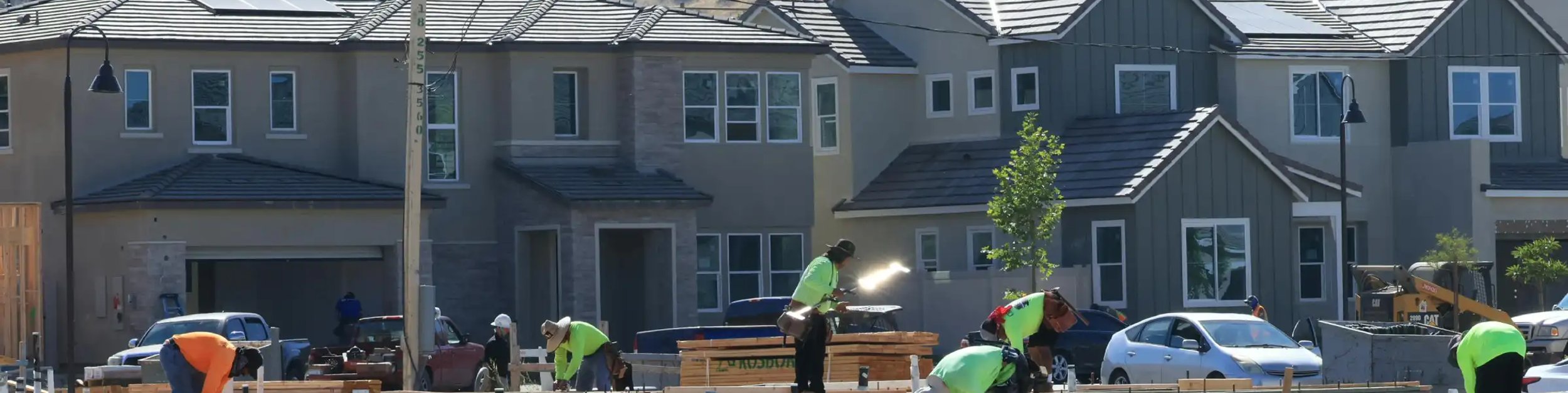 Photo of workers on construction site