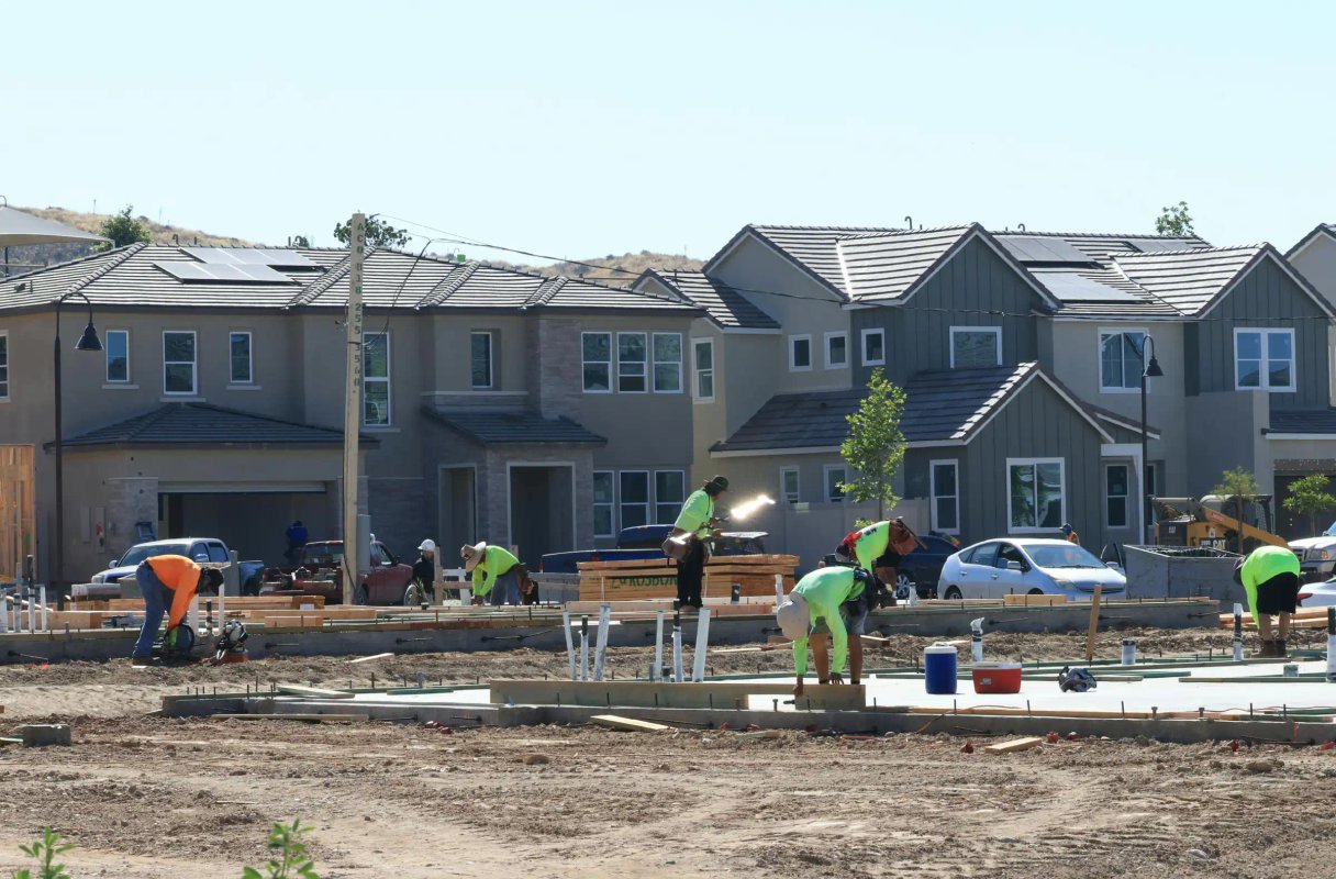 Photo of residential site development in progress