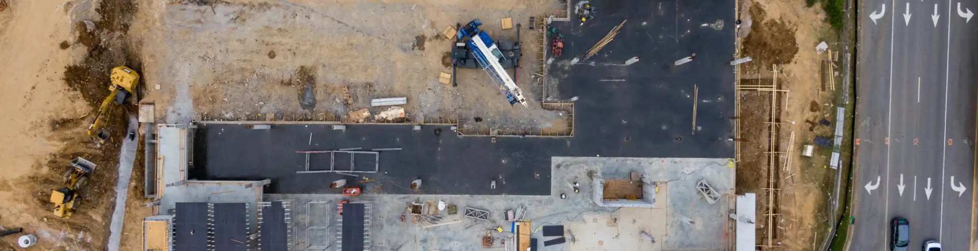 Photo of construction in progress