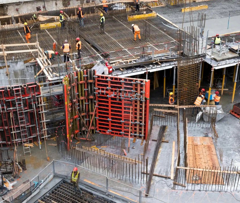 Photo of commercial construction in progress