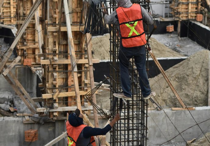 Photo of construction in progress